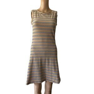 Energie Striped Size S Velour Mini Dress